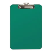 Baumgartens 8-1/2" x 11" Unbreakable Recycled Clipboard, 1/4" capacity, Green 61626